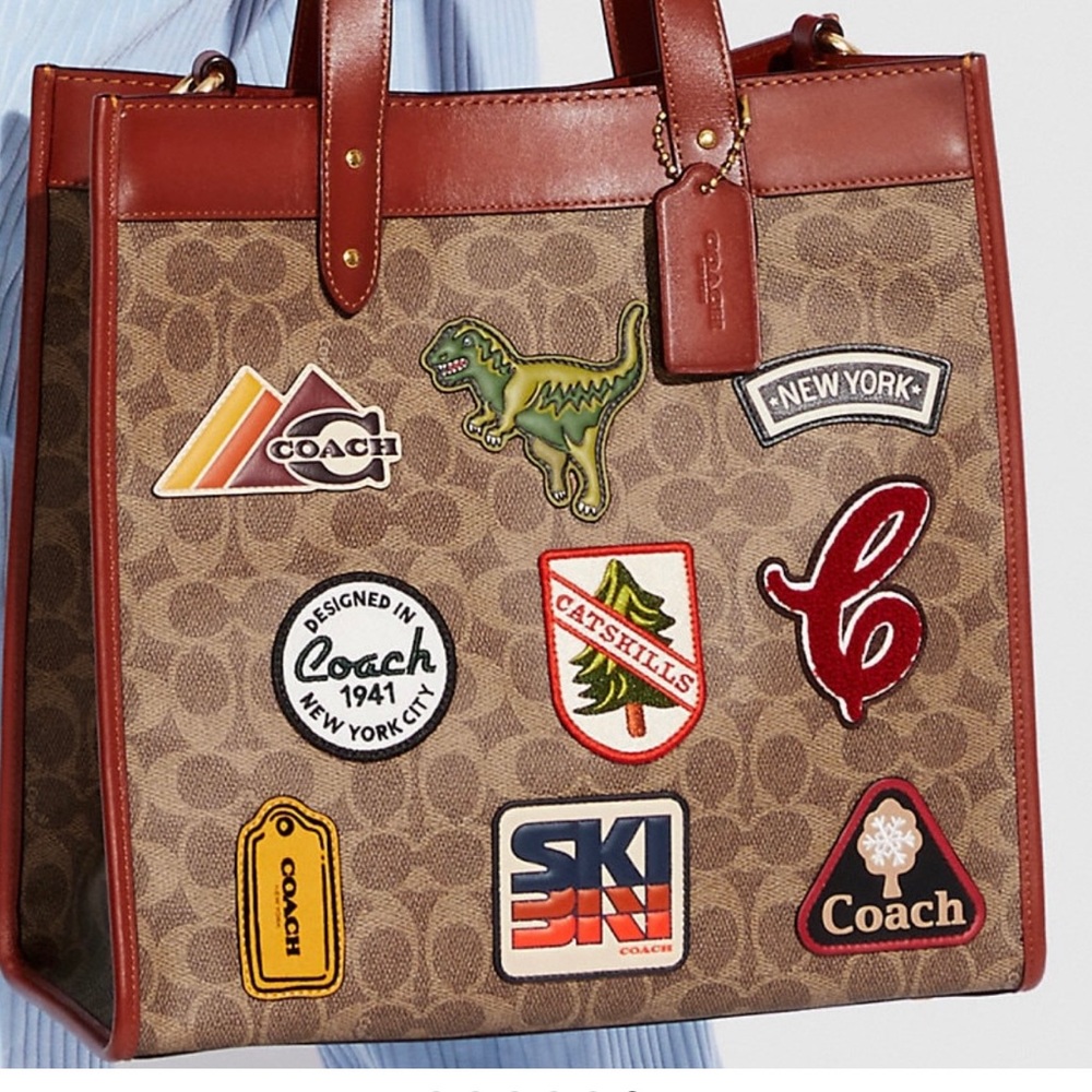 Coach Tote with Patches